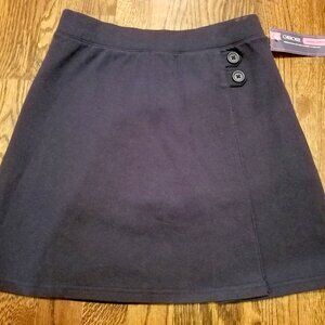 NWT Cherokee Navy Pleated Pull On Skort